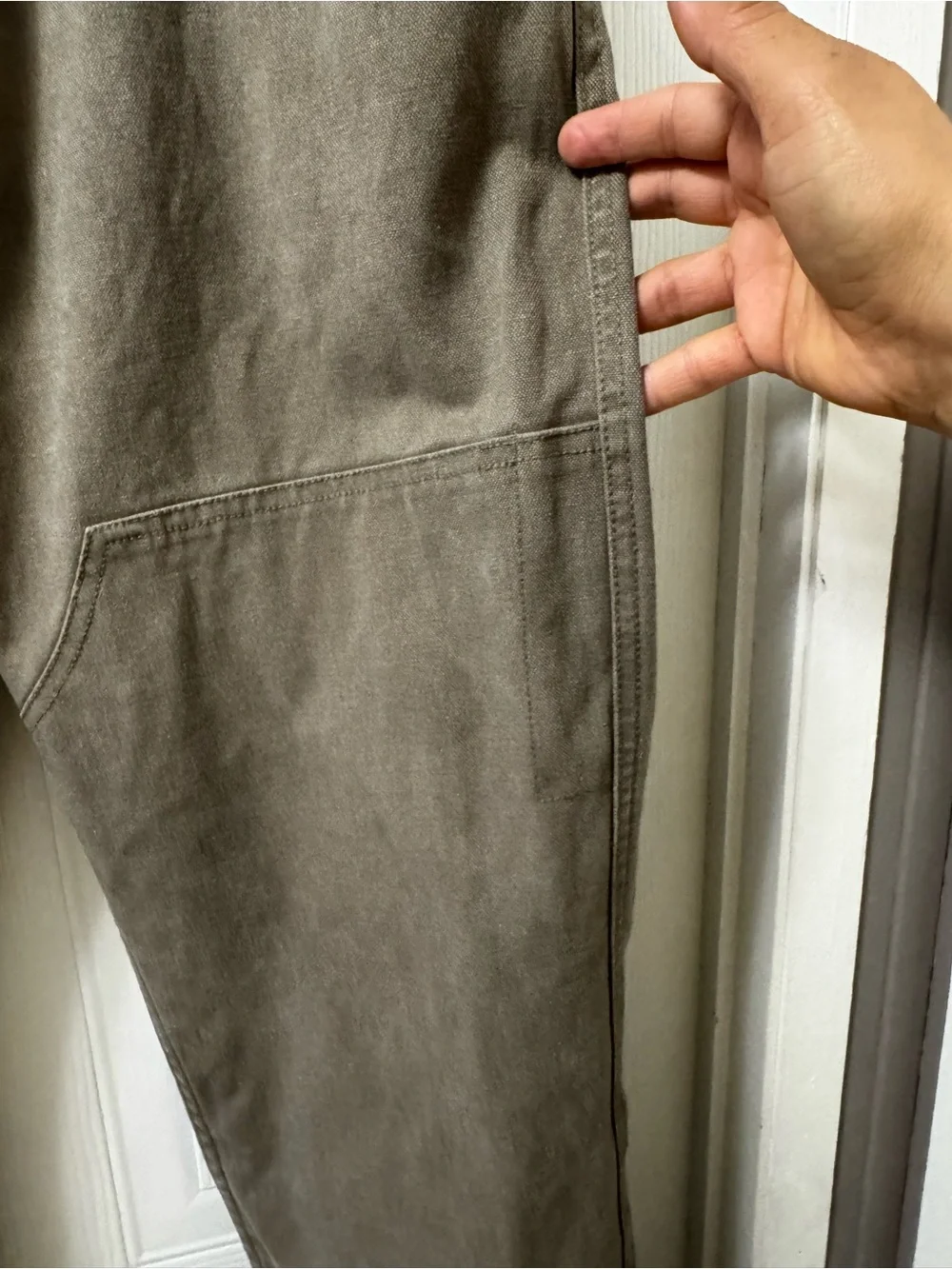 Taylor Stitch Olive Green Work Chinos